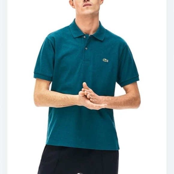 Lacoste Polo Shirt Short Sleeve Green Croc Logo Men's Size 4XL‎ big and tall - Picture 1 of 6